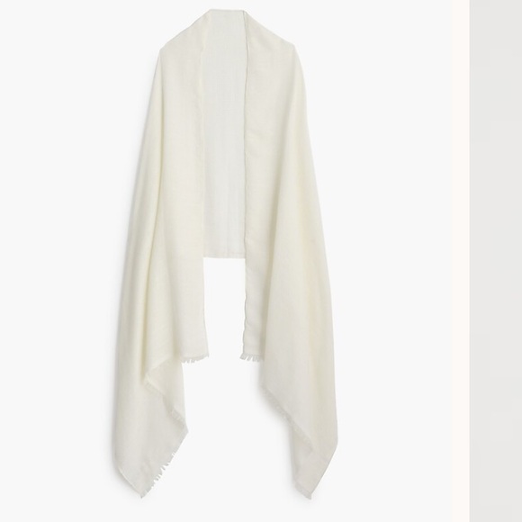 J. Crew Accessories - J crew ivory Travel wrap-scarf